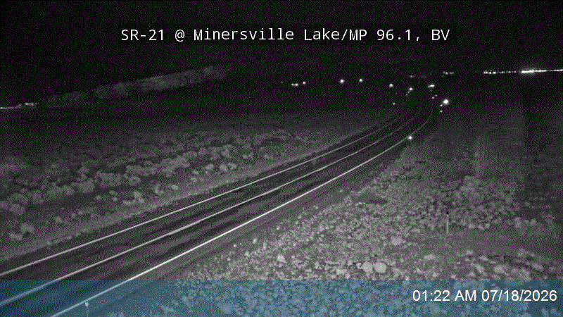 SR-21 @ Minersville Lake / MP 96.1, BV traffic camera, Beaver County