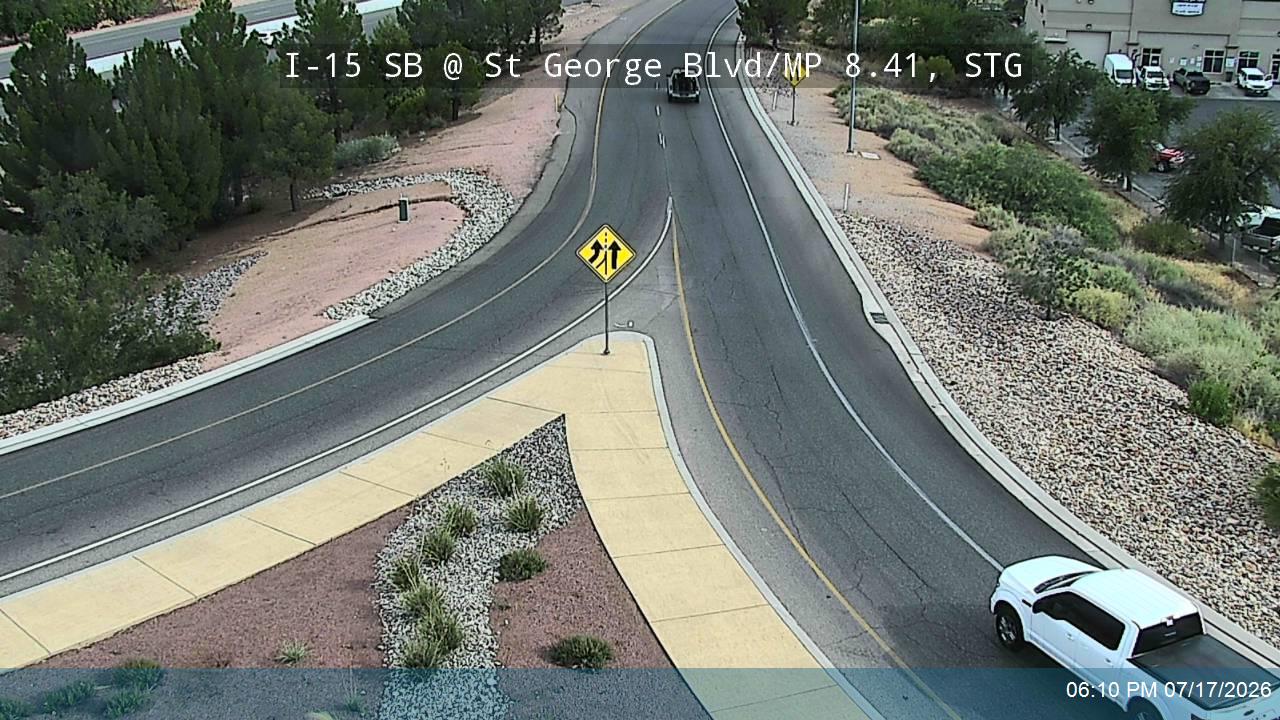 I-15 traffic camera, view south, St. George