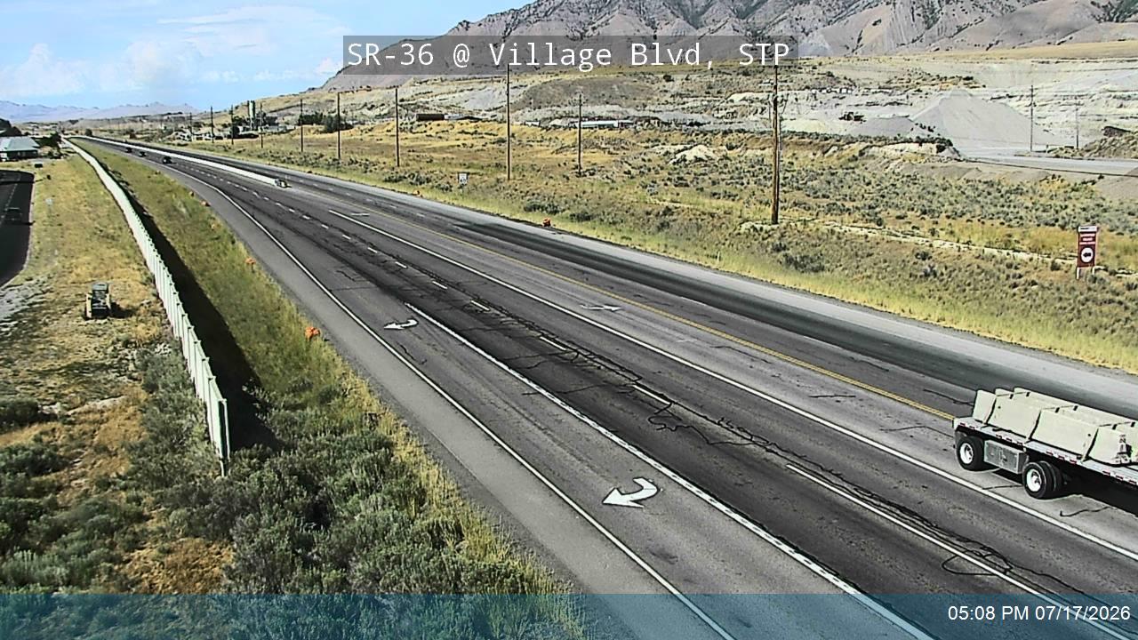 SR-36 traffic camera, view south, Stansbury Park, Utah