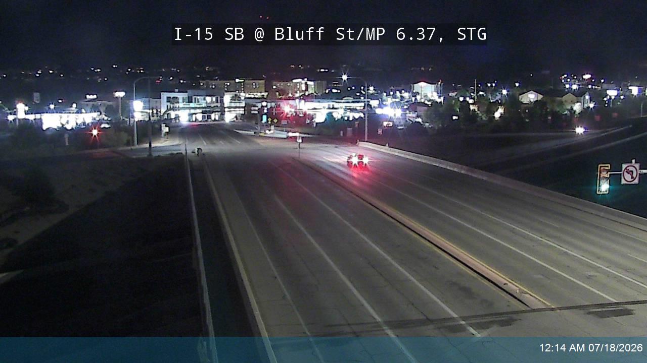 I-15 traffic camera, view south, St. George