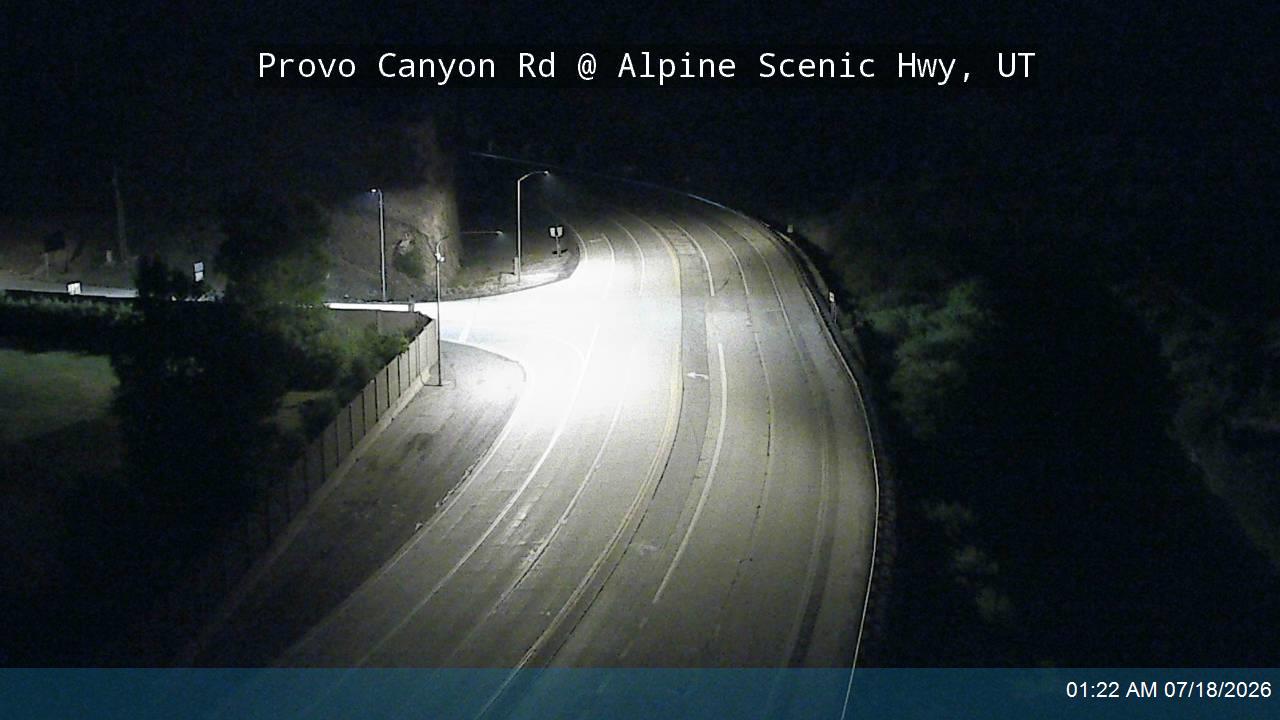 Provo Canyon Rd / US-189 @ Alpine Scenic Hwy / SR-92 / MP 14.26, UT traffic camera, Utah County