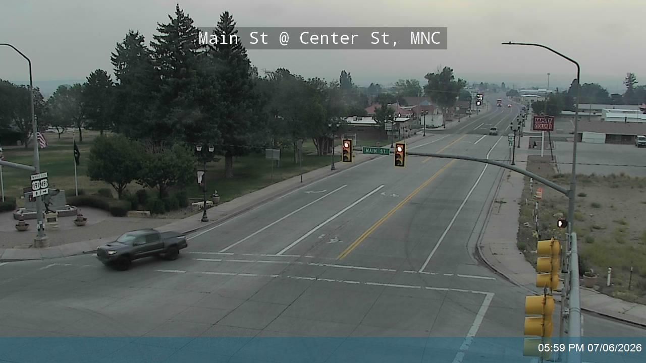 US-191 traffic camera, view north, Monticello, Utah