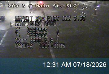 200 S traffic camera, Salt Lake City, Utah