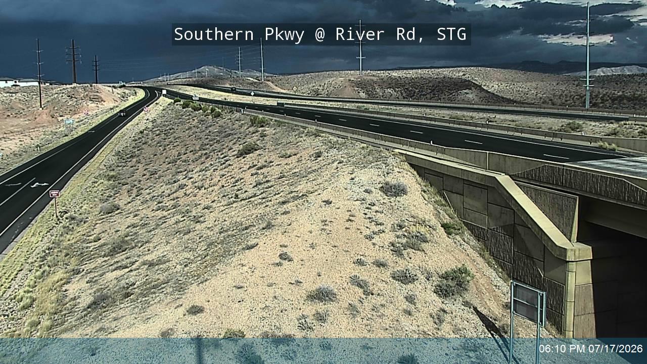 SR-7 traffic camera, view west, St. George, Utah