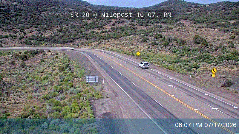 SR-20 @ Milepost 10.02, RN traffic camera, Iron County