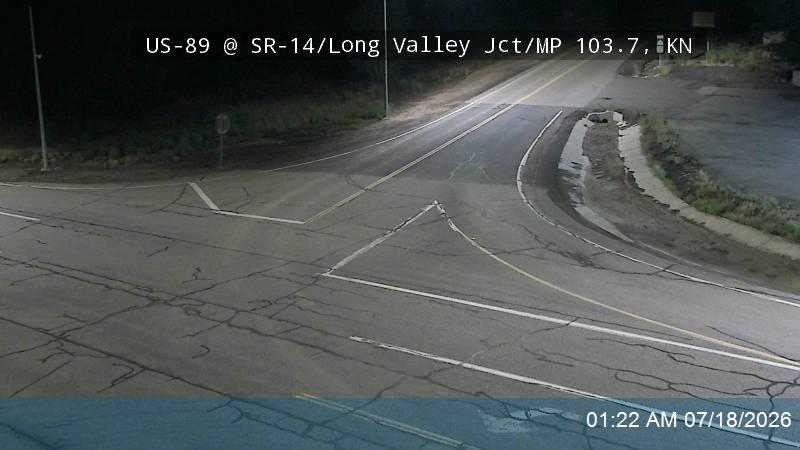 US-89 @ SR-14 / Long Valley Jct / MP 103.7, KN traffic camera, Kane County