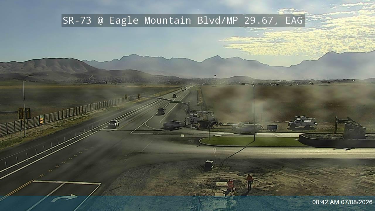 SR-73 traffic camera, Eagle Mountain, Utah