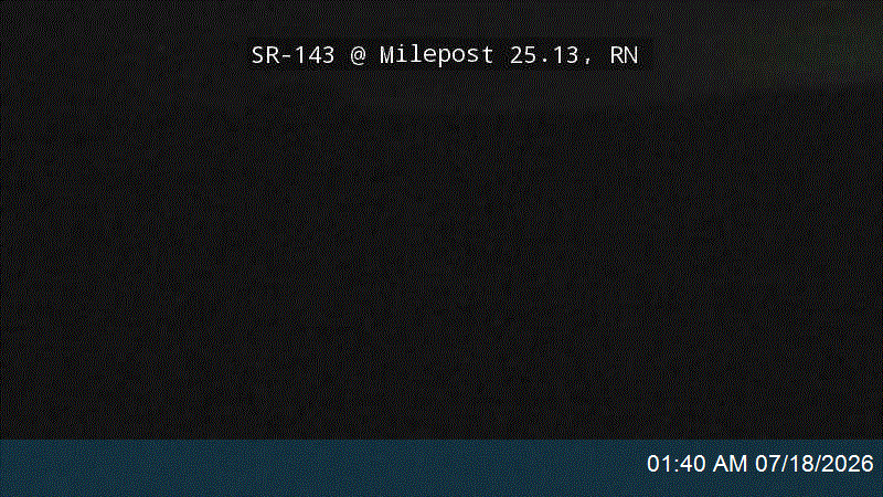 SR-143 @ Milepost 25.13, RN traffic camera, Iron County