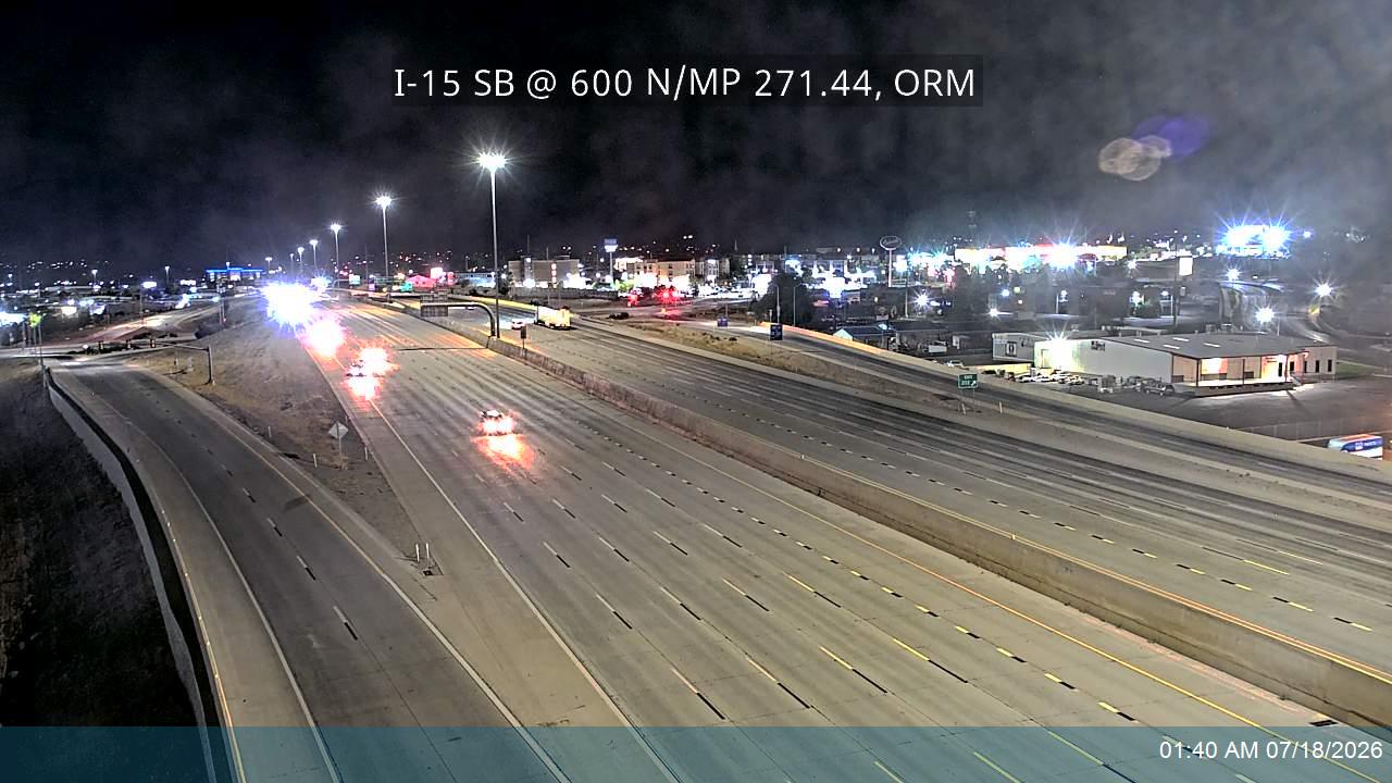 I-15 traffic camera, view south, Orem
