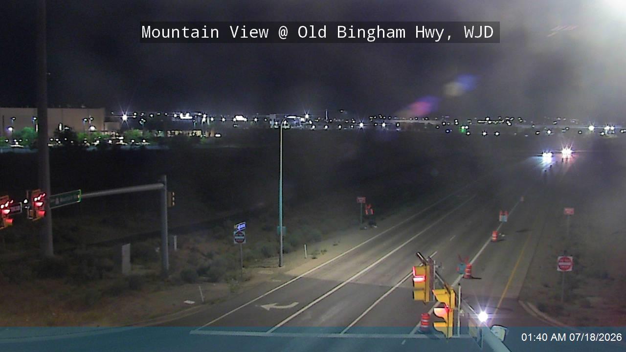 Mountain View traffic camera, view south, West Jordan, Utah