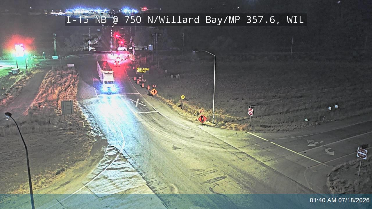 I-15 traffic camera, view north, Willard
