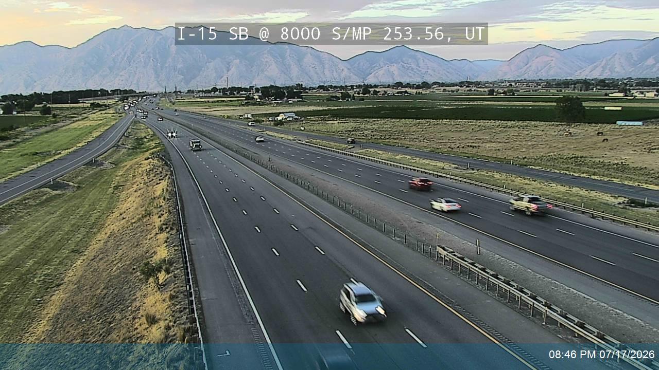 I-15 traffic camera, view south
