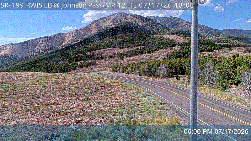 SR-199 RWIS EB @ Johnson Pass / MP 12, TE traffic camera, Tooele County