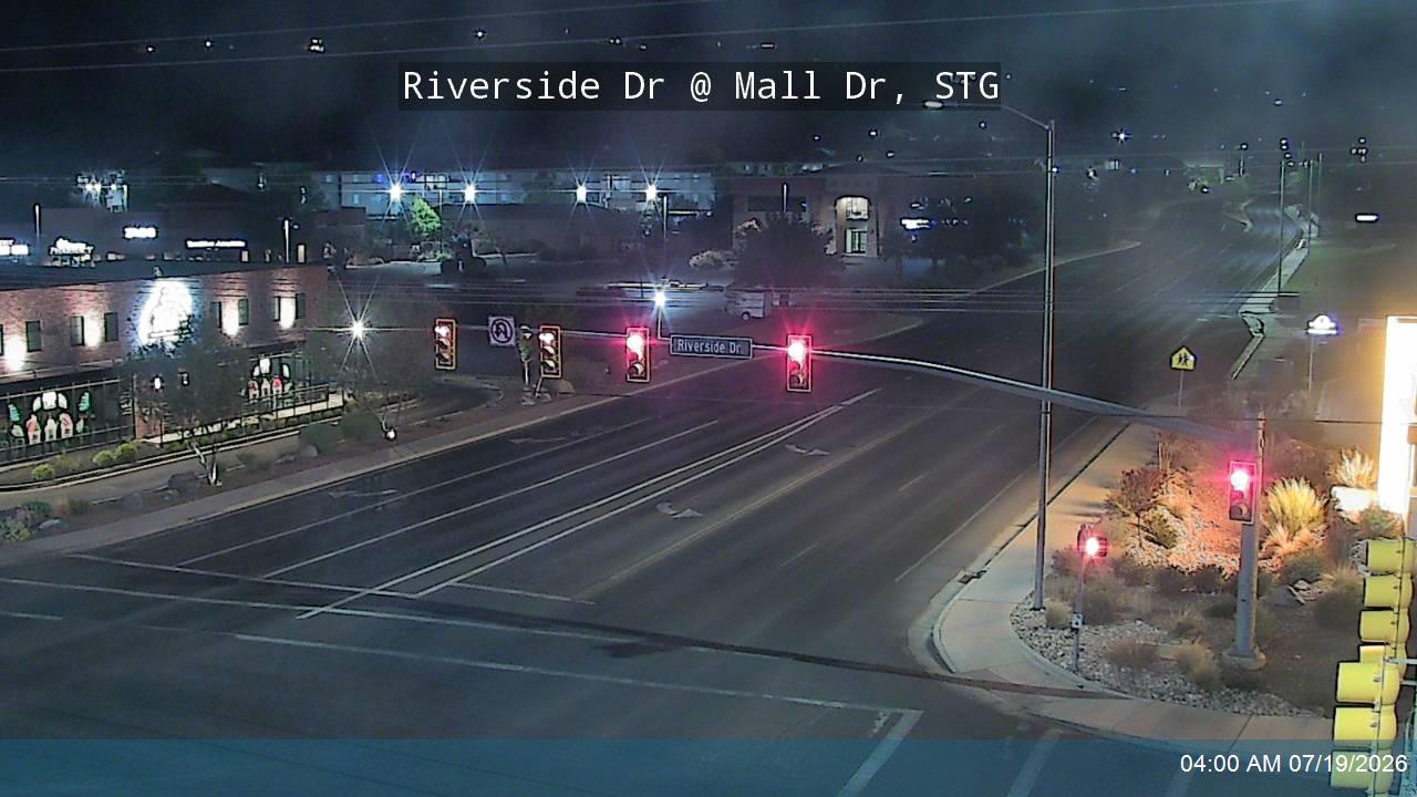 Riverside Dr traffic camera, view south, St. George, Utah