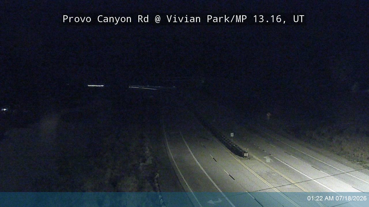 Provo Canyon Rd / US-189 @ Vivian Park / MP 13.16, UT traffic camera, Utah County
