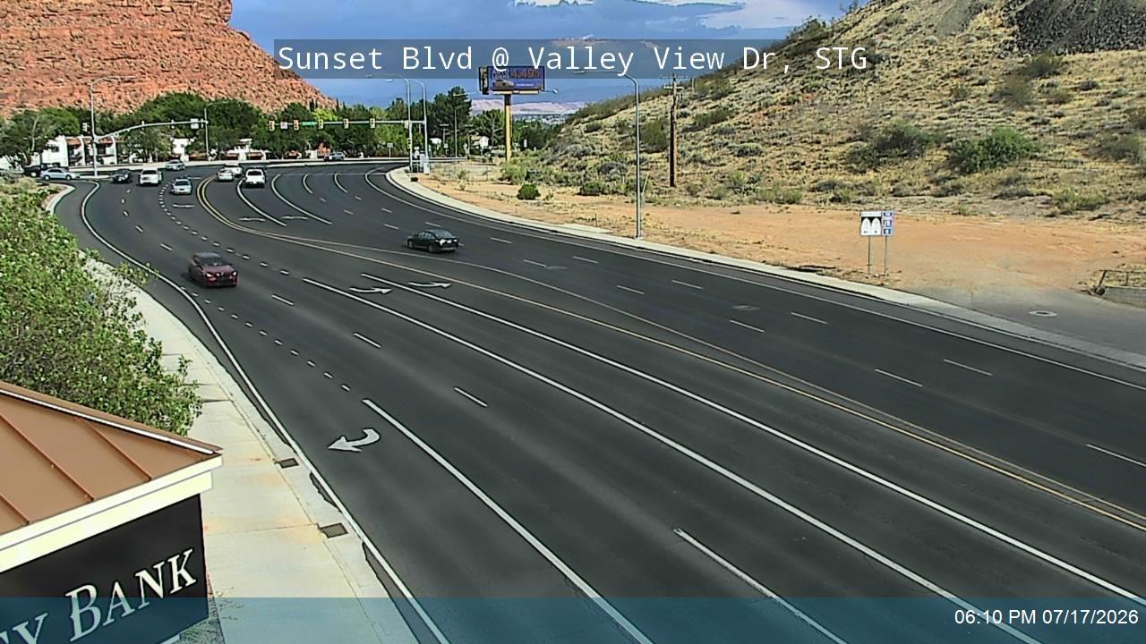 SR-8 traffic camera, view north, St. George, Utah