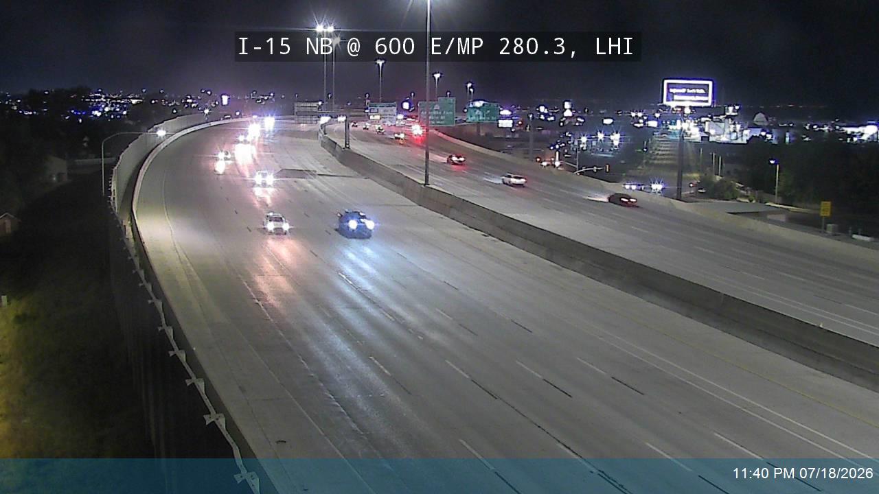 I-15 traffic camera, view north, Lehi