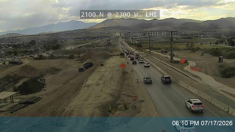 2100 N traffic camera, view west, Lehi, Utah