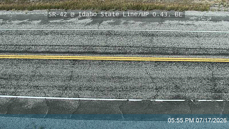 SR-42 @ Idaho State Line / MP 0.43, BE traffic camera, Box Elder County