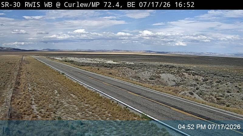 SR-30 RWIS WB @ Curlew Junction / MP 72.36, BE traffic camera, Box Elder County