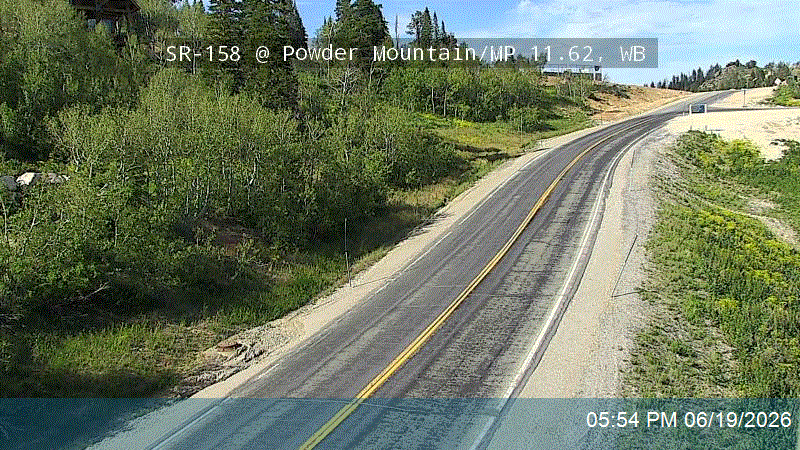 SR-158 @ Powder Mountain / MP 11.62, WB