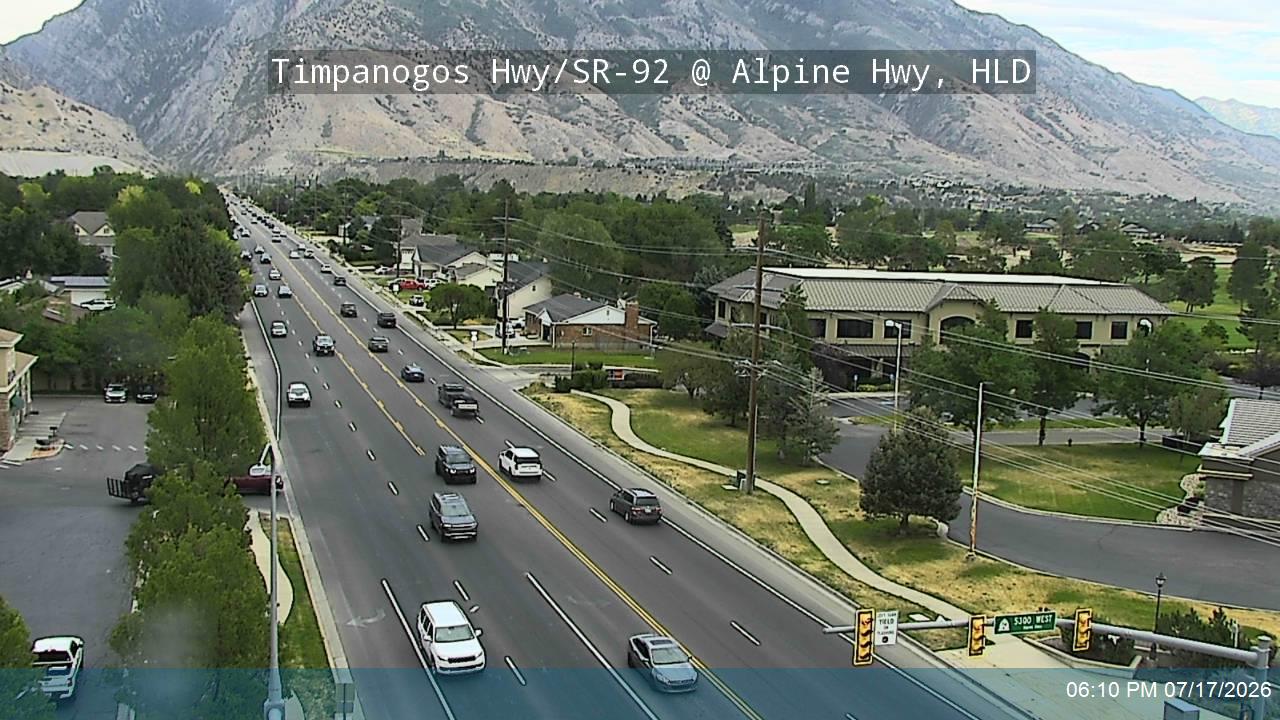 Timpanogos Hwy traffic camera, Highland, Utah