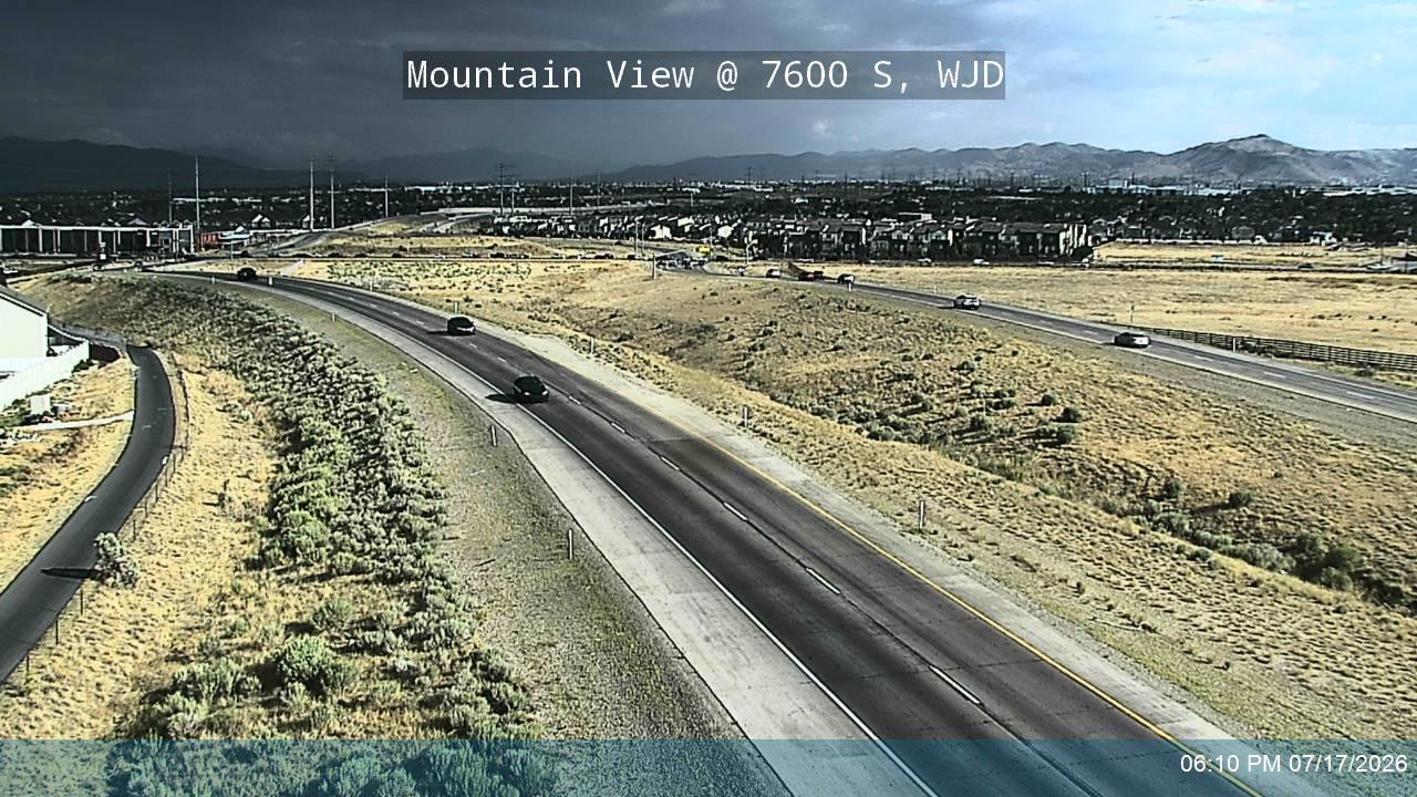 Mountain View traffic camera, view north, West Jordan, Utah