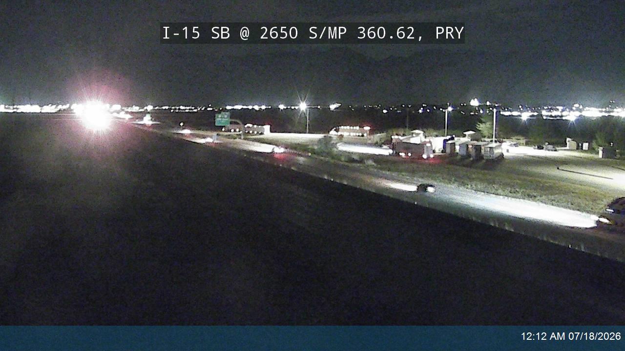I-15 traffic camera, view south, Perry