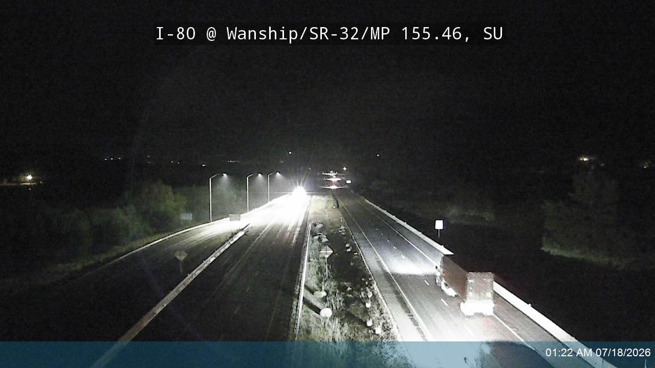 I-80 traffic camera, view south