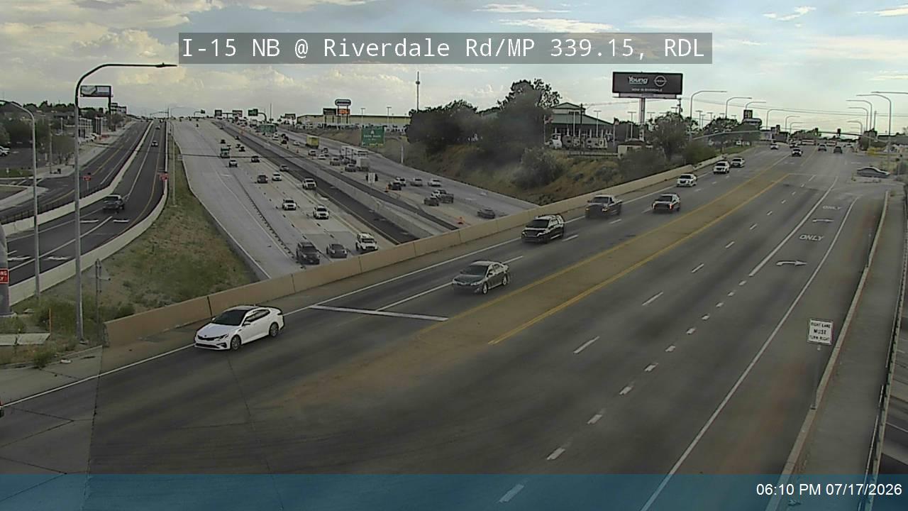 I-15 traffic camera, view north, Riverdale