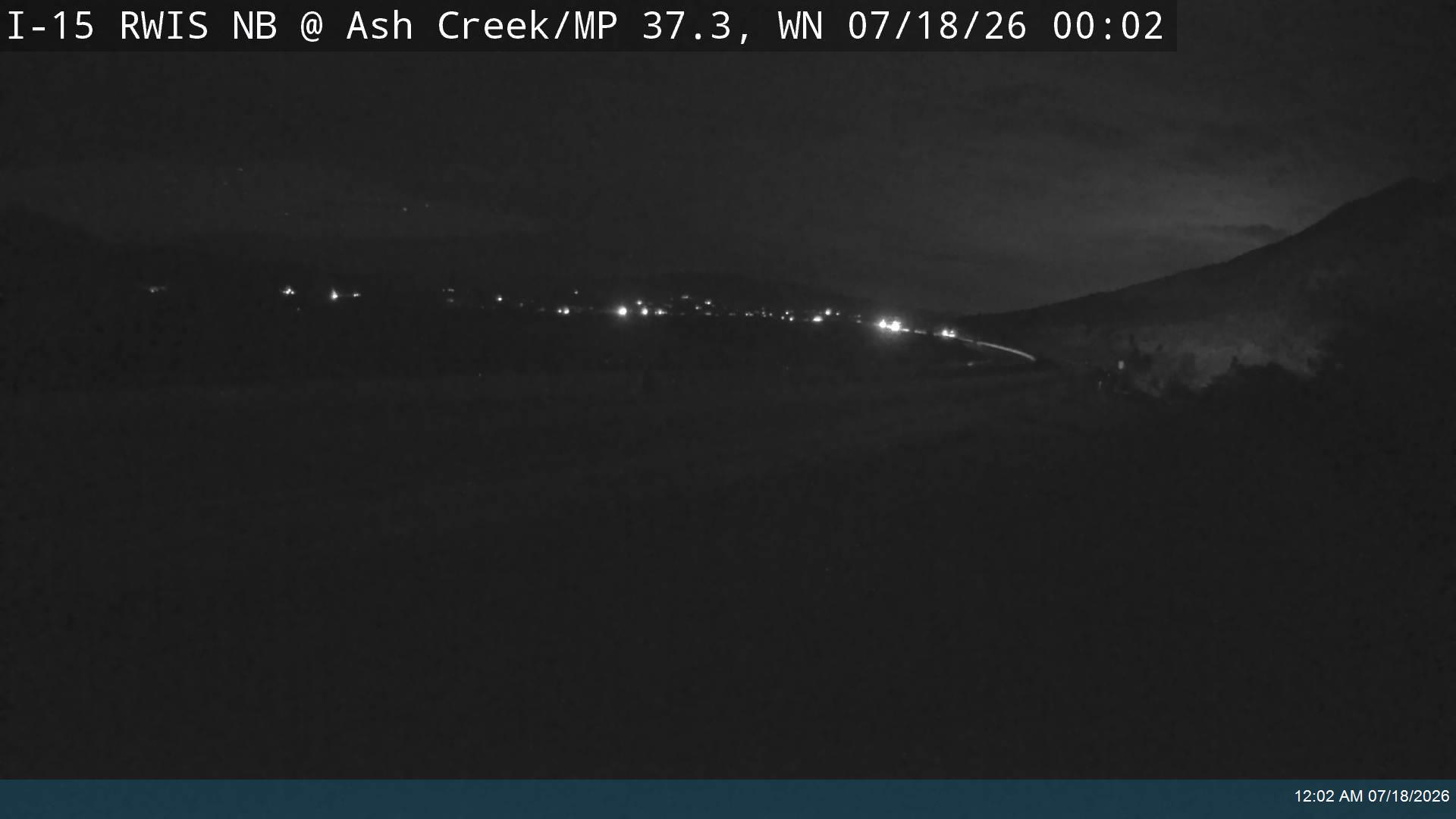 I-15 traffic camera, view north