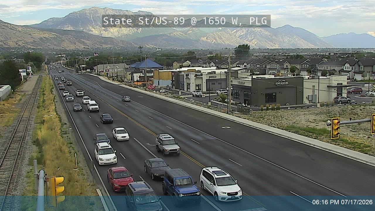 US-89 traffic camera, Pleasant Grove, Utah