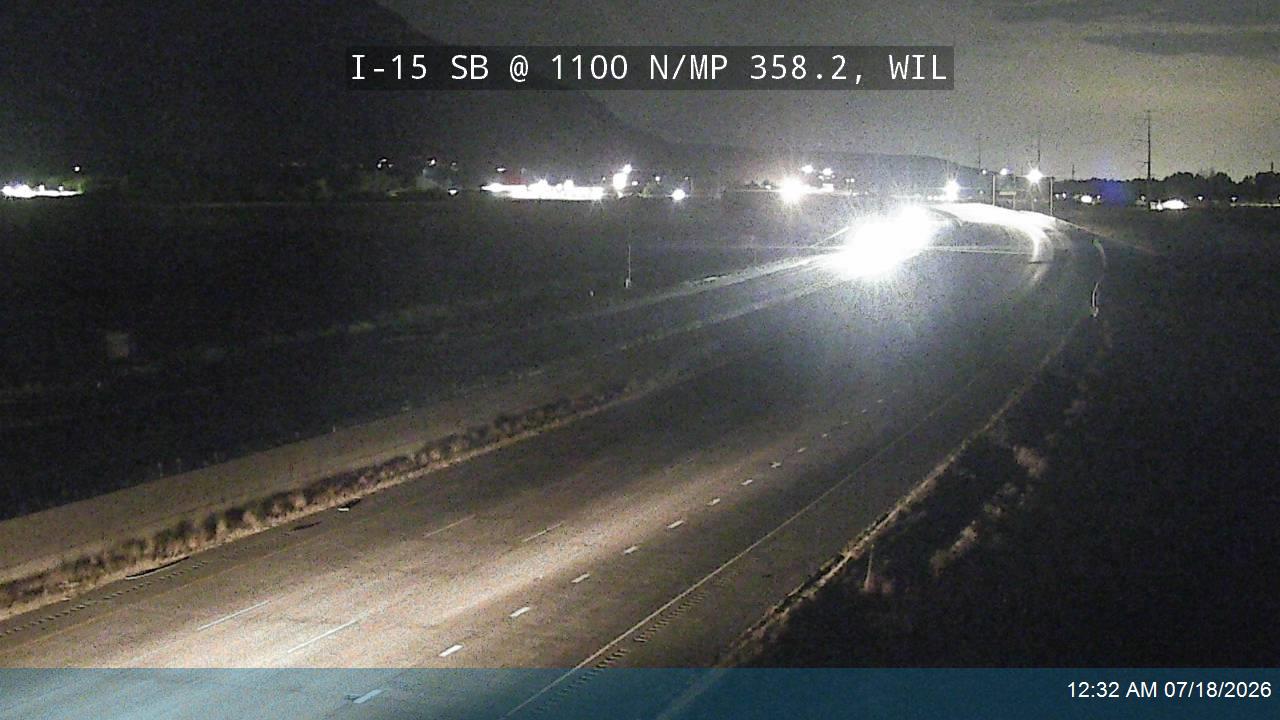 I-15 traffic camera, view south, Willard