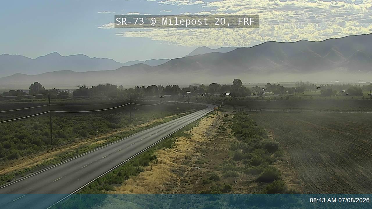 SR-73 traffic camera, Fairfield, Utah