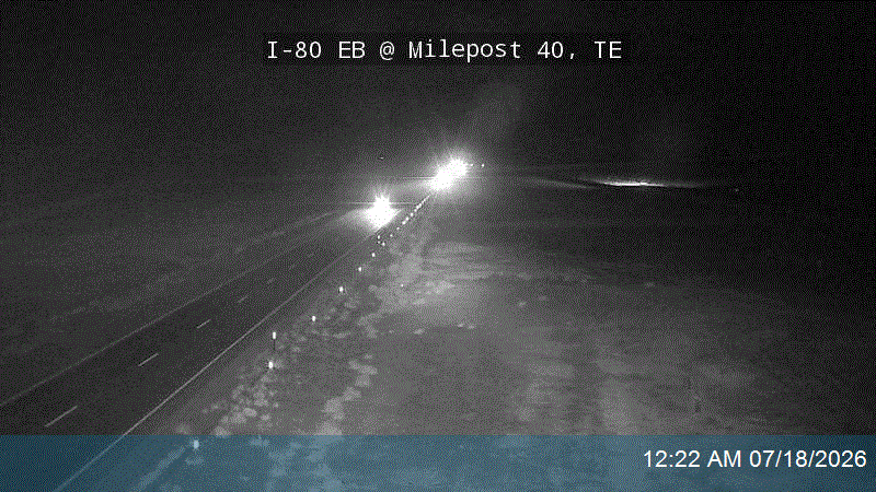 I-80 EB @ Milepost 40, TE traffic camera, Tooele County