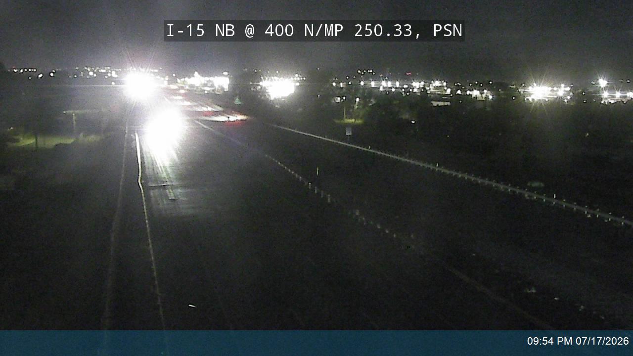 I-15 traffic camera, view north, Payson