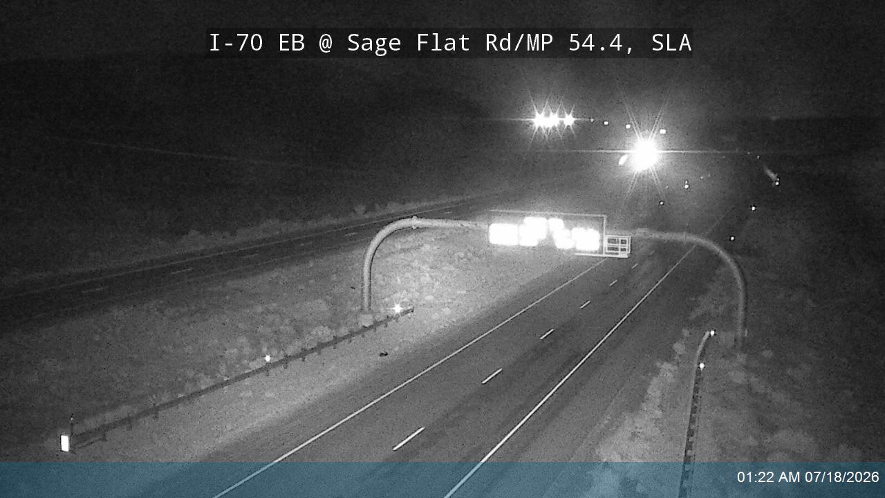 I-70 traffic camera, view east, Salina, Utah
