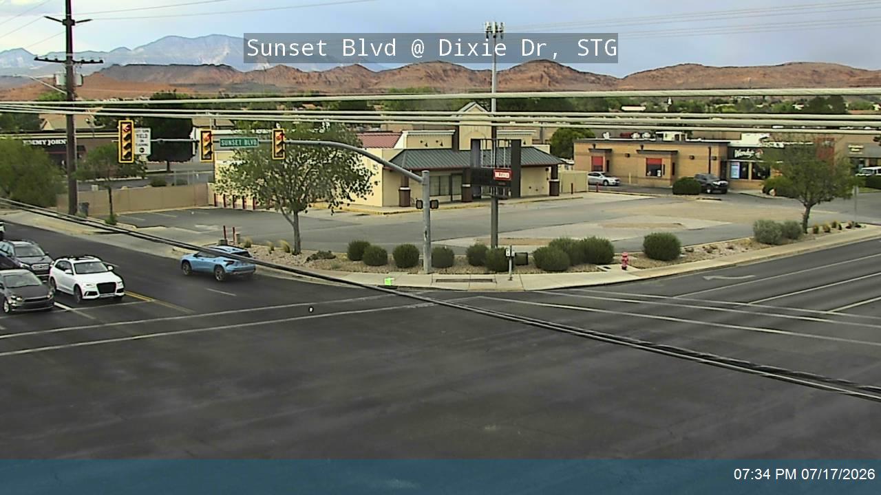 SR-8 traffic camera, view south, St. George, Utah