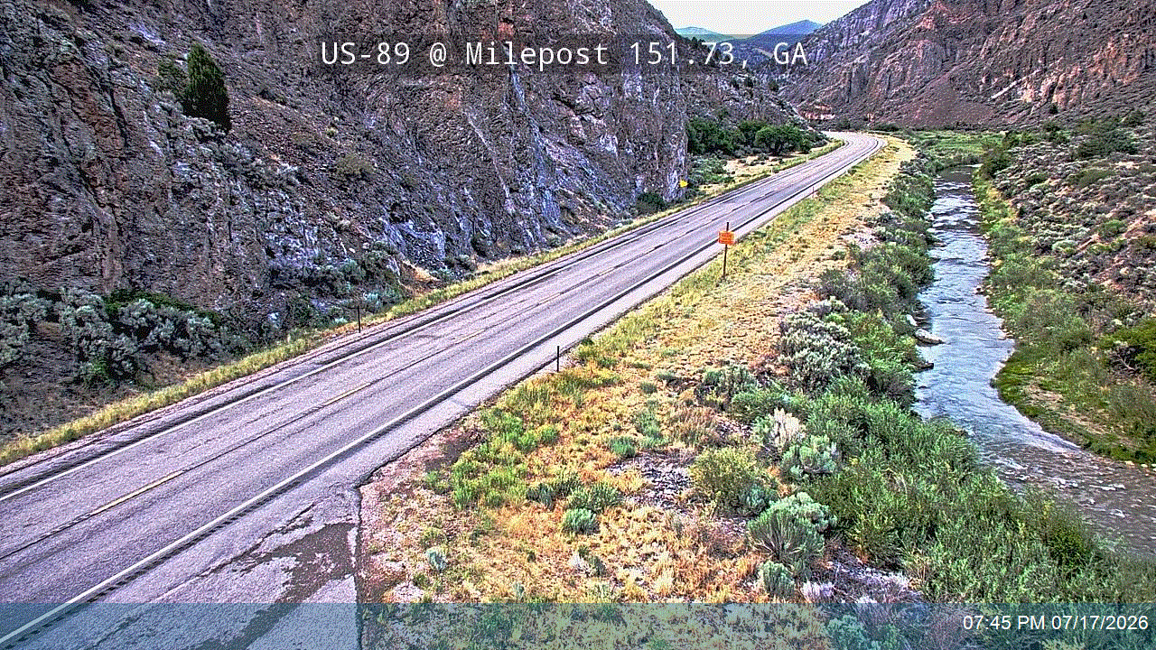 US-89 traffic camera, view south
