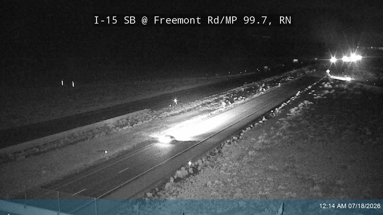 I-15 SB @ Freemont Rd / MP 99.7, RN traffic camera, Iron County