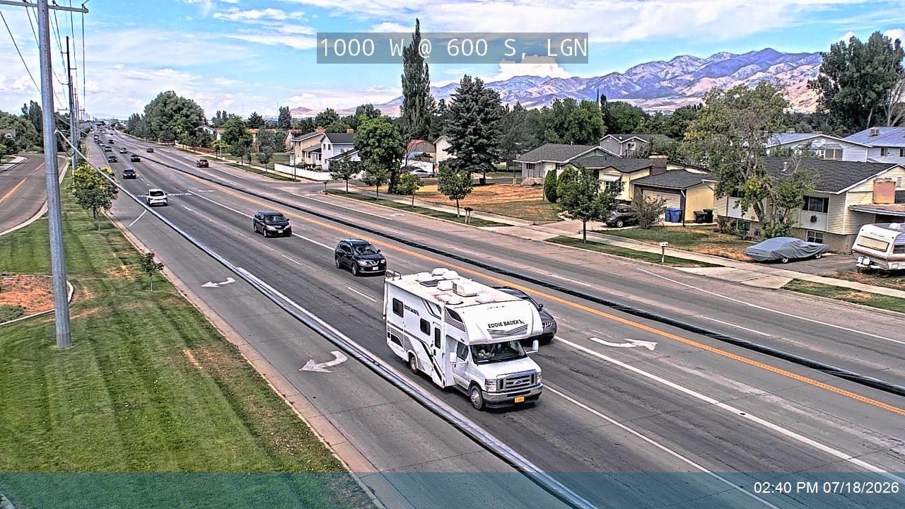 SR-252 traffic camera, view south, Logan, Utah