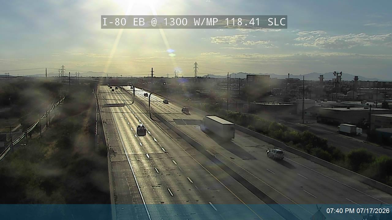 I-80 traffic camera, view east