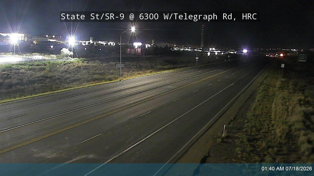 SR-9 traffic camera, view east, Hurricane, Utah