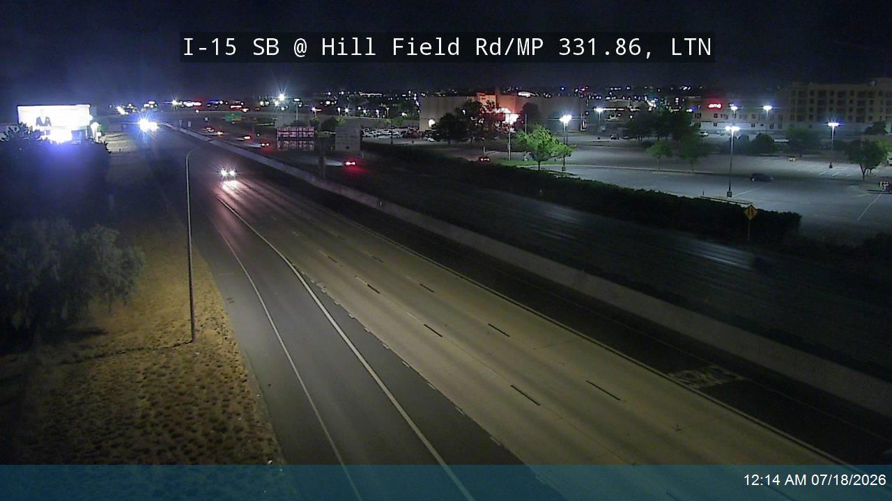 I-15 traffic camera, view south, Layton