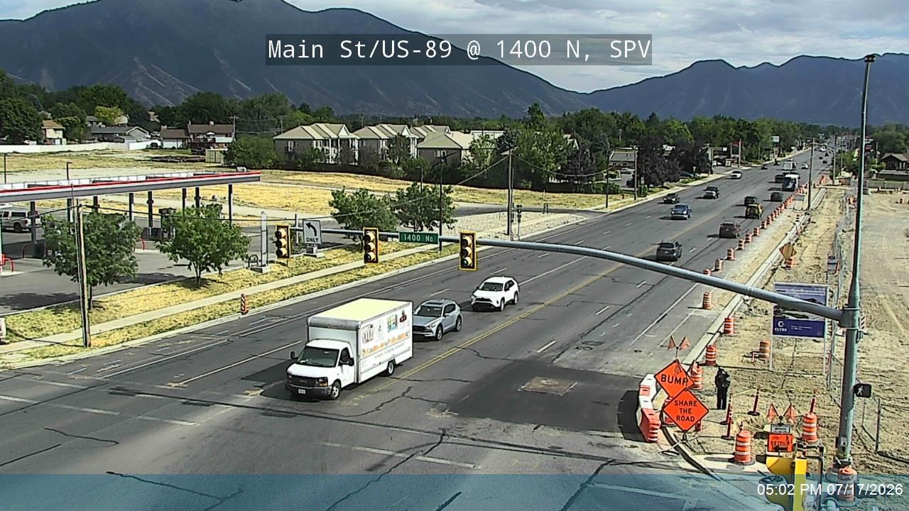 US-89 traffic camera, Springville, Utah
