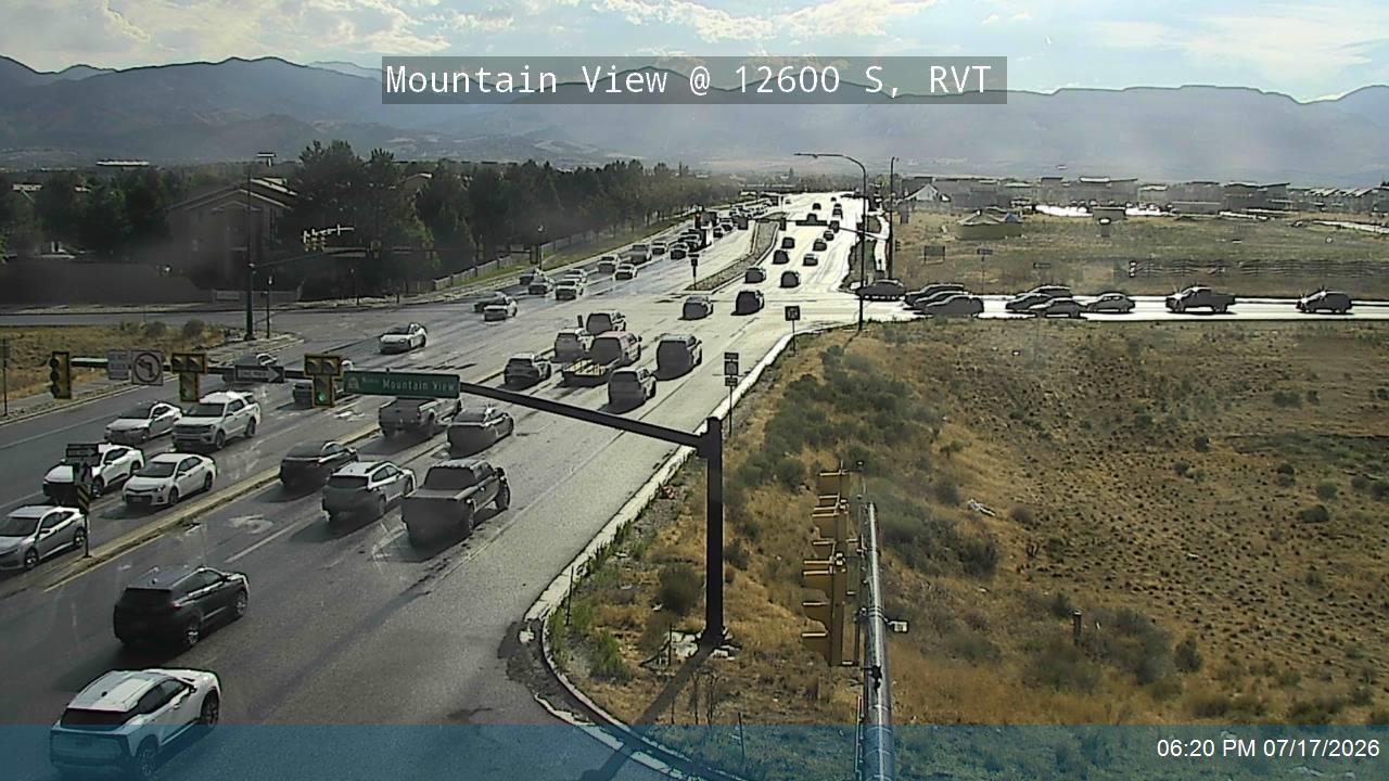 Mountain View traffic camera, view north, Riverton, Utah