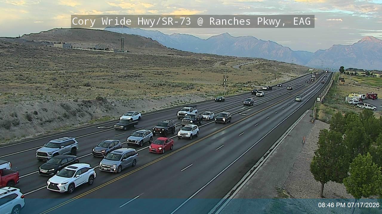 Cory Wride Hwy traffic camera, Eagle Mountain, Utah