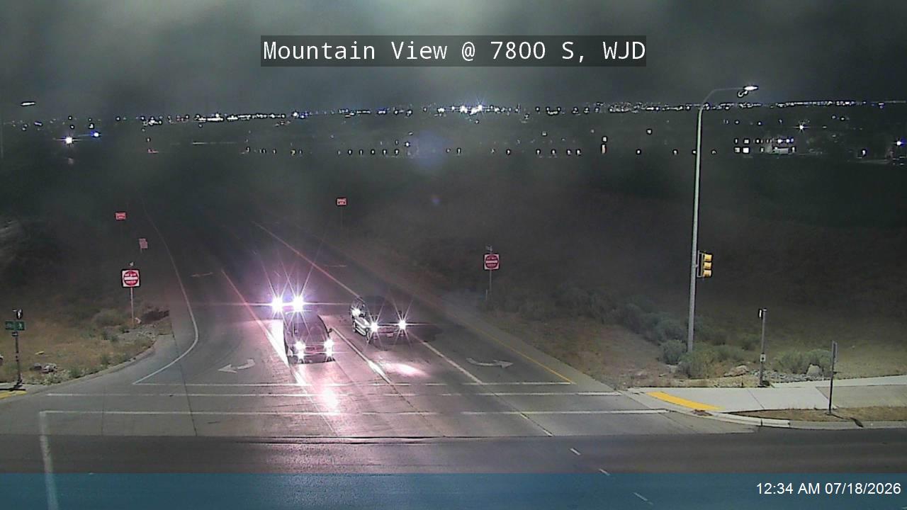 Mountain View traffic camera, view north, West Jordan, Utah