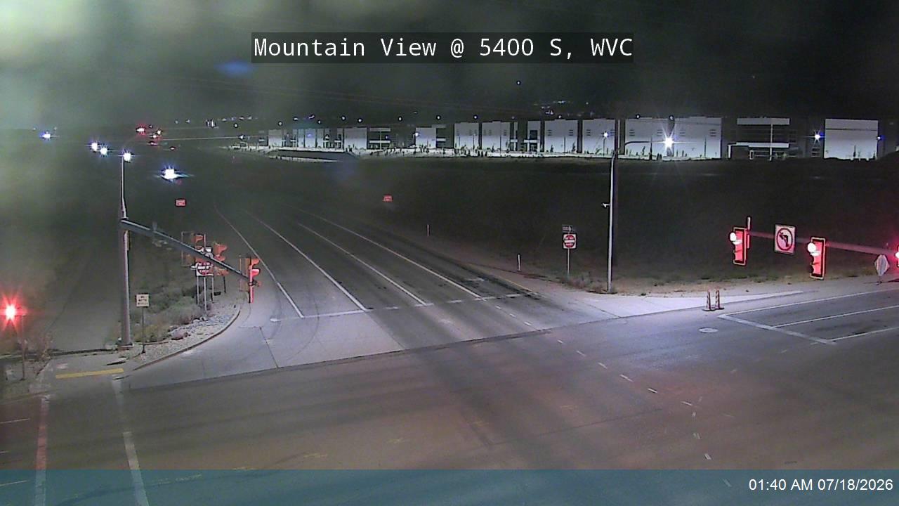 Mountain View traffic camera, view north, West Valley City, Utah