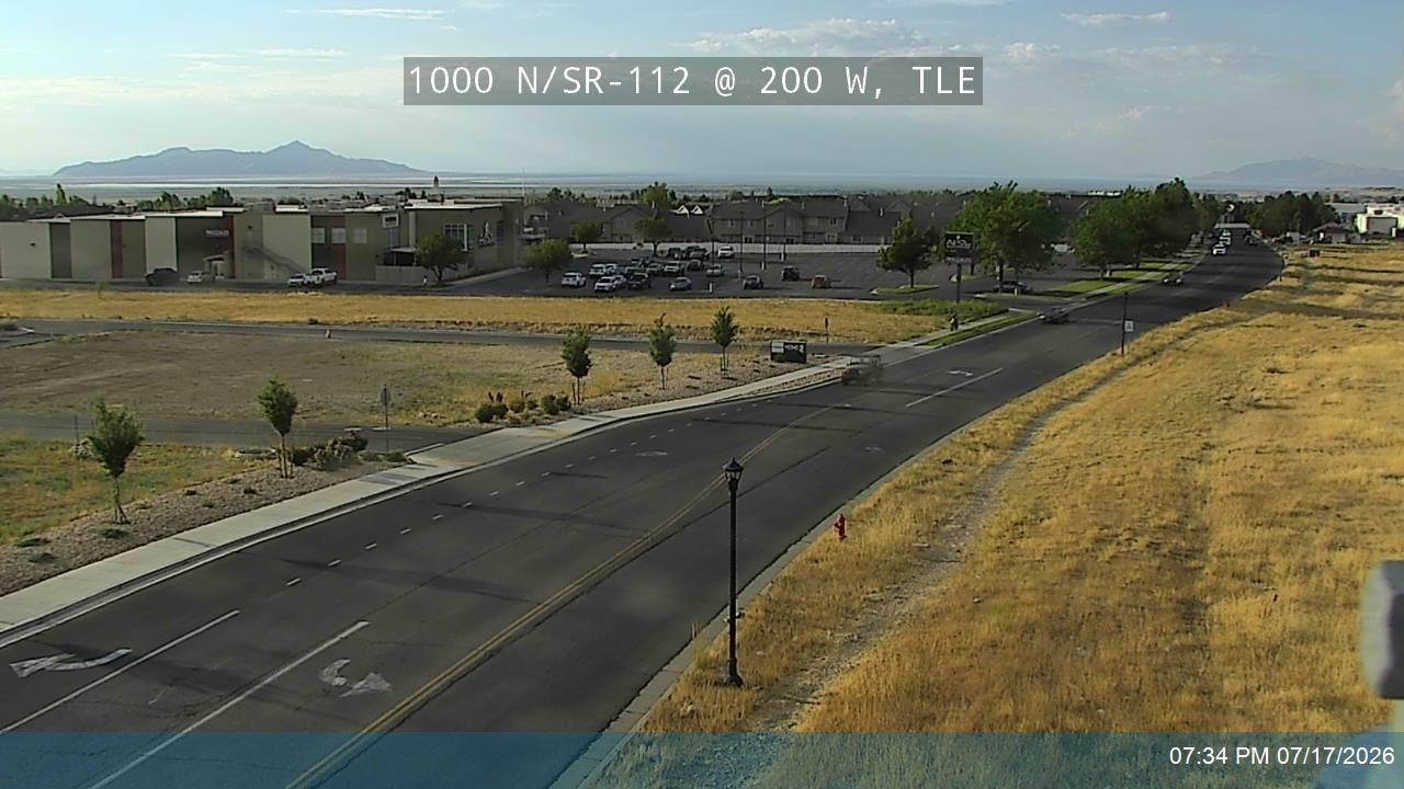 SR-112 traffic camera, view north, Tooele, Utah